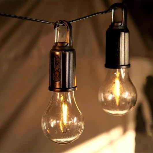 Rechargeable Camping Hanging Bulb Light