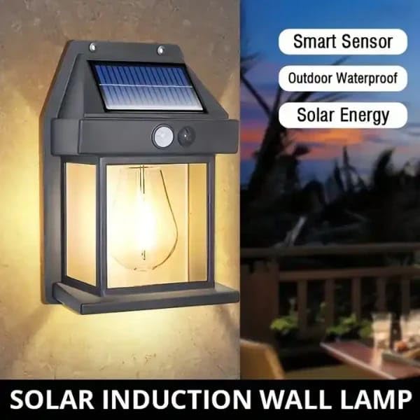 Tungsten Bulb led Solar Outdoor wall